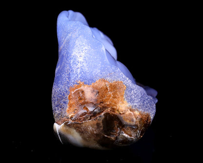 Nicedony 5.0" Blue Chalcedony Hand Carved Crystal Rabbit Sculpture - View 3