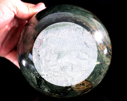 Nicedony 5.0" Jiulong Jade Hand Carved Crystal Tea Bowl - View 6