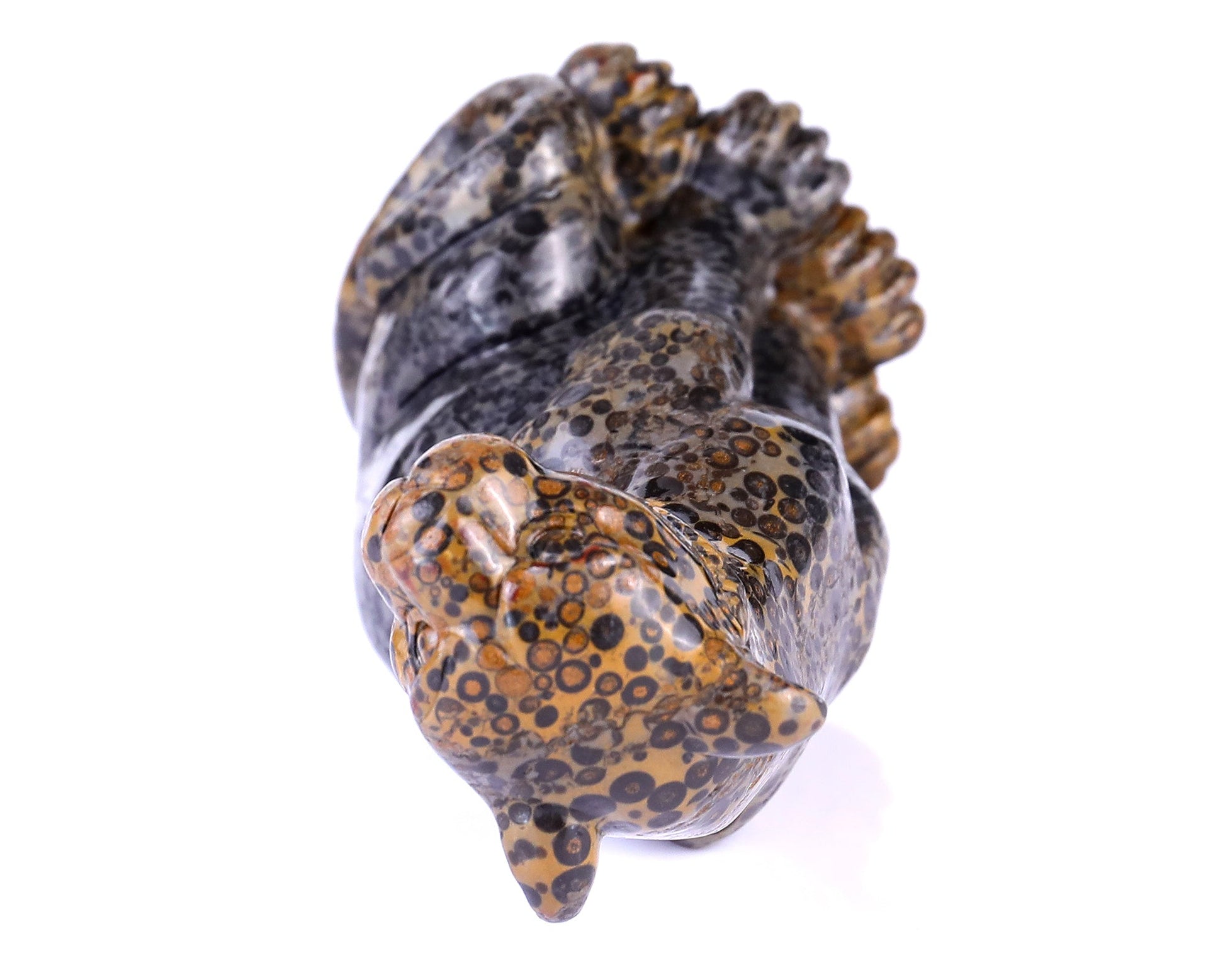 Nicedony 5.0" Leopard Skin Jasper Hand Carved Leopard Sculpture - View 19