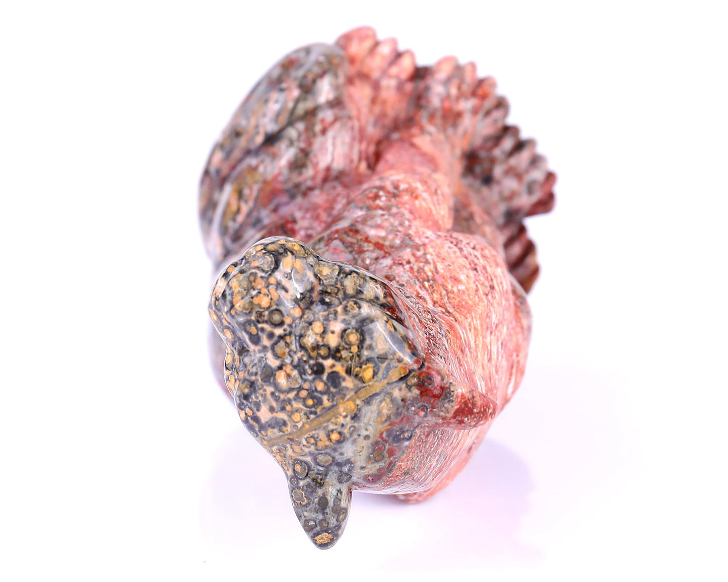 Nicedony 5.0" Leopard Skin Jasper Hand Carved Leopard Sculpture - View 9