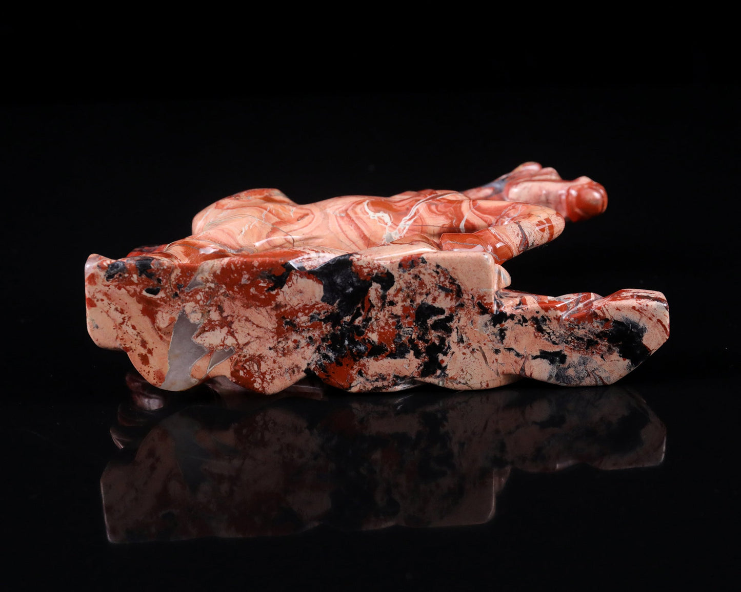 Nicedony 5.0" Red Jasper Hand Carved Crystal Horse Sculpture - View 12