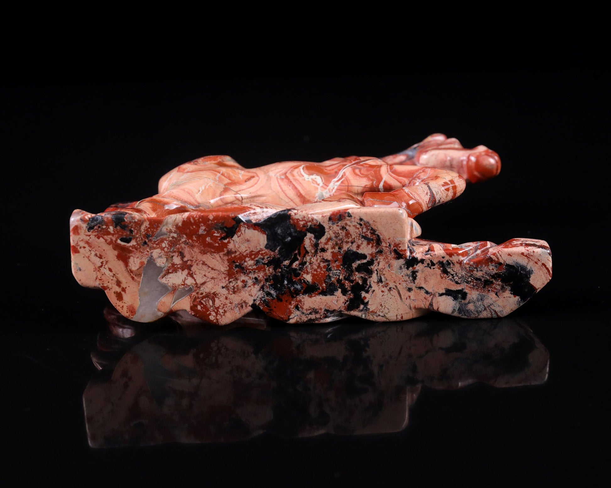 Nicedony 5.0" Red Jasper Hand Carved Crystal Horse Sculpture - View 12