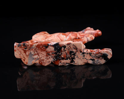 Nicedony 5.0" Red Jasper Hand Carved Crystal Horse Sculpture - View 12