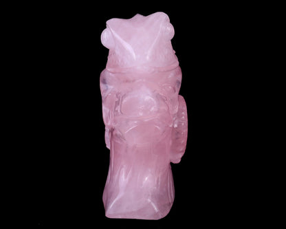 Nicedony 5.0" Rose Quartz Hand Carved Crystal Lizard Sculpture - View 2