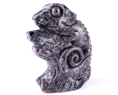 Nicedony 5.1" Yooperlite Hand Carved Crystal Lizard Sculpture - View 7