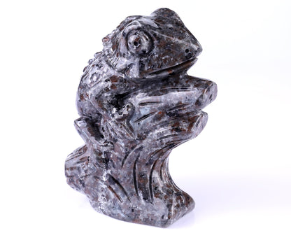 Nicedony 5.1" Yooperlite Hand Carved Crystal Lizard Sculpture - View 3