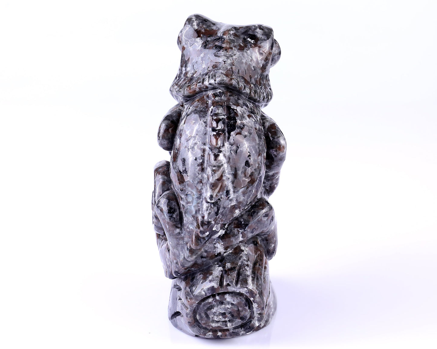 Nicedony 5.1" Yooperlite Hand Carved Crystal Lizard Sculpture - View 5