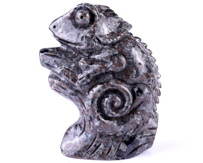 Nicedony 5.1" Yooperlite Hand Carved Crystal Lizard Sculpture - View 6