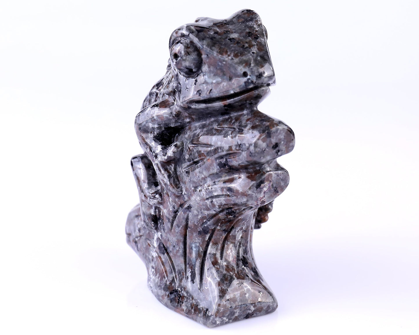 Nicedony 5.1" Yooperlite Hand Carved Crystal Lizard Sculpture