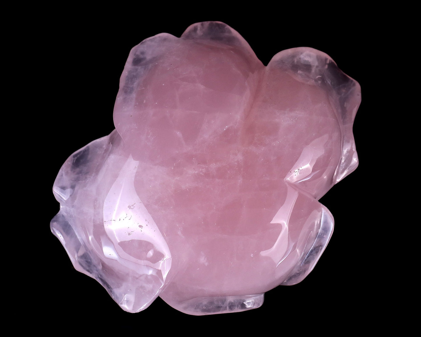 Nicedony 5.2" Rose Quartz Hand Carved Crystal Incense Holder - View 6