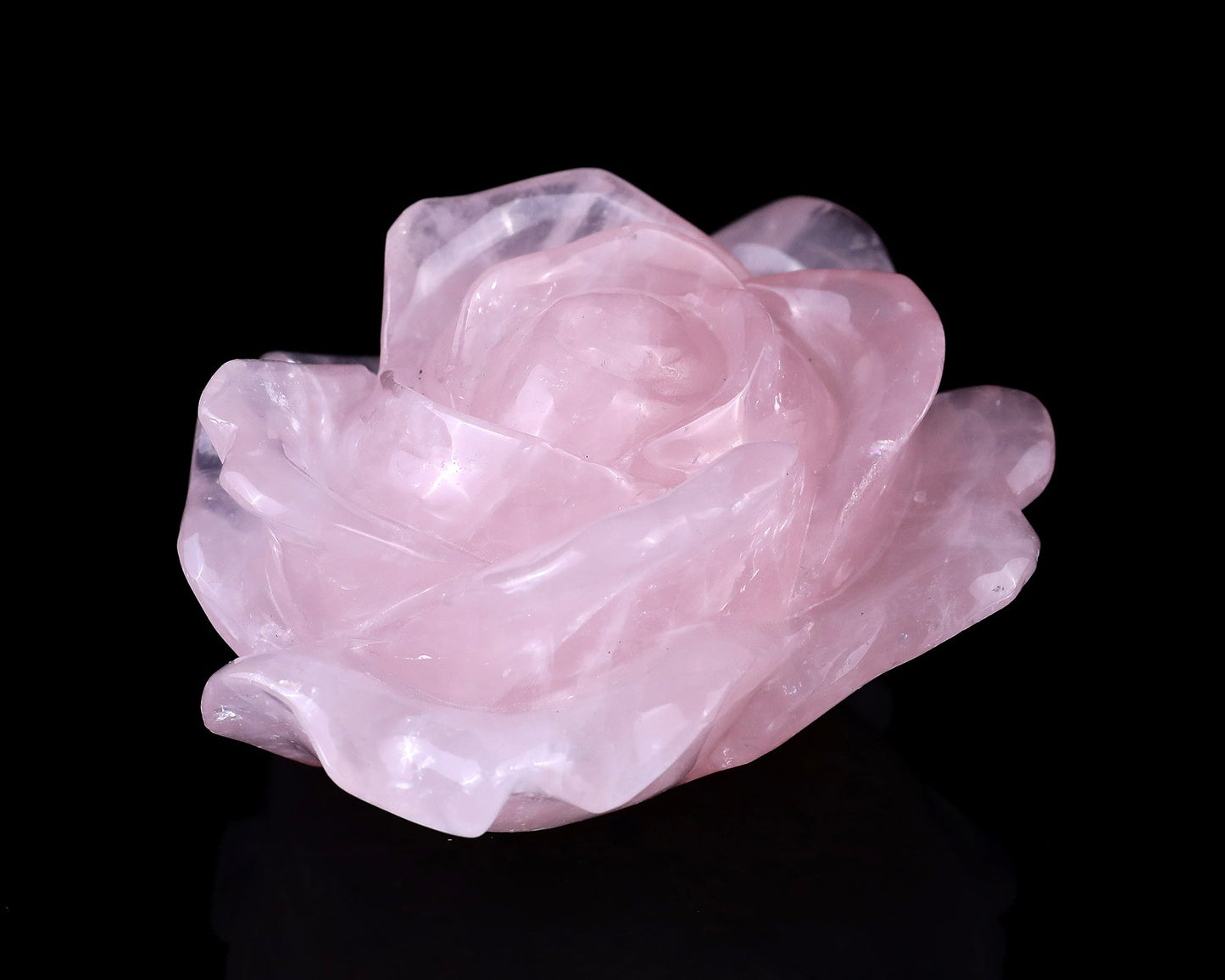 Nicedony 5.2" Rose Quartz Hand Carved Crystal Incense Holder - View 2
