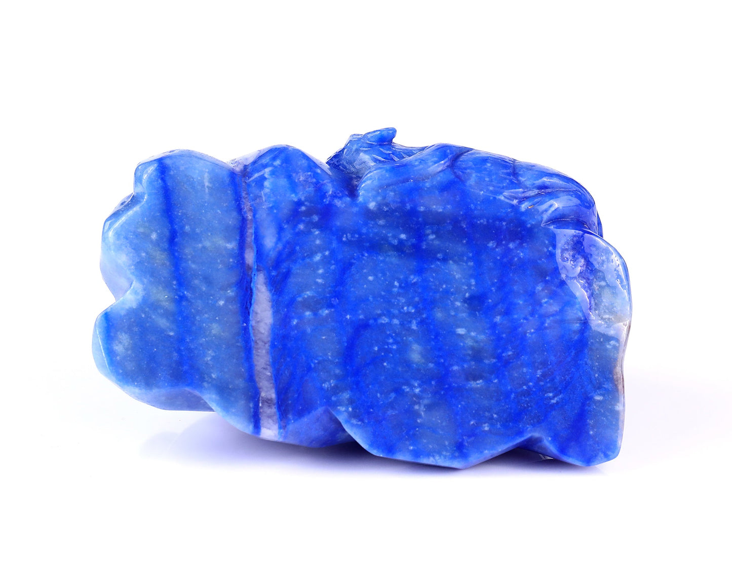 Nicedony 5.3" Blue Aventurine Hand Carved Cat and Mouse Sculpture - View 6