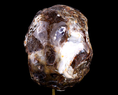 Nicedony 5.5" Blue Chalcedony Hand Carved Skull Sculpture - View 7