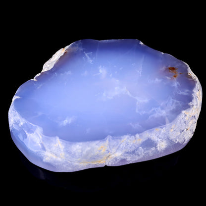 Nicedony 5.9" Blue Chalcedony Hand Carved Crystal Ashtray Fruit Tray - View 6