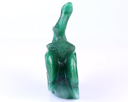 Nicedony 5.9" Green Aventurine Hand Carved Crystal Elephant Sculpture - View 5