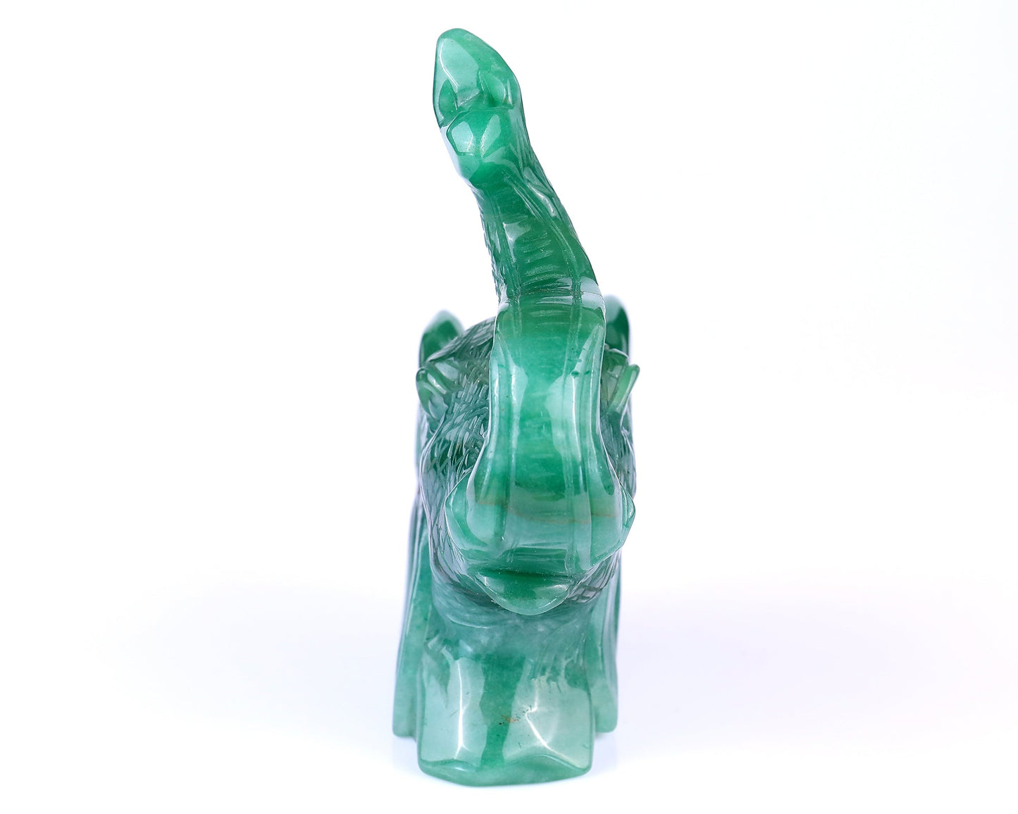 Nicedony 5.9" Green Aventurine Hand Carved Crystal Elephant Sculpture - View 3