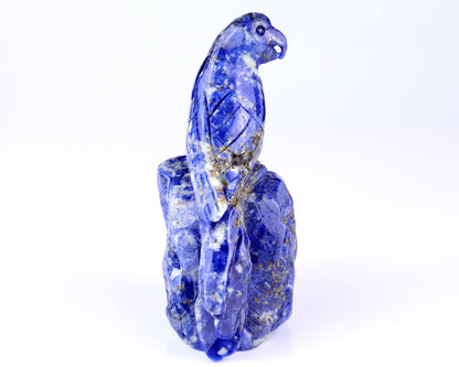 Nicedony 5.9" Sodalite Hand Carved Crystal Parrot Sculpture - View 3