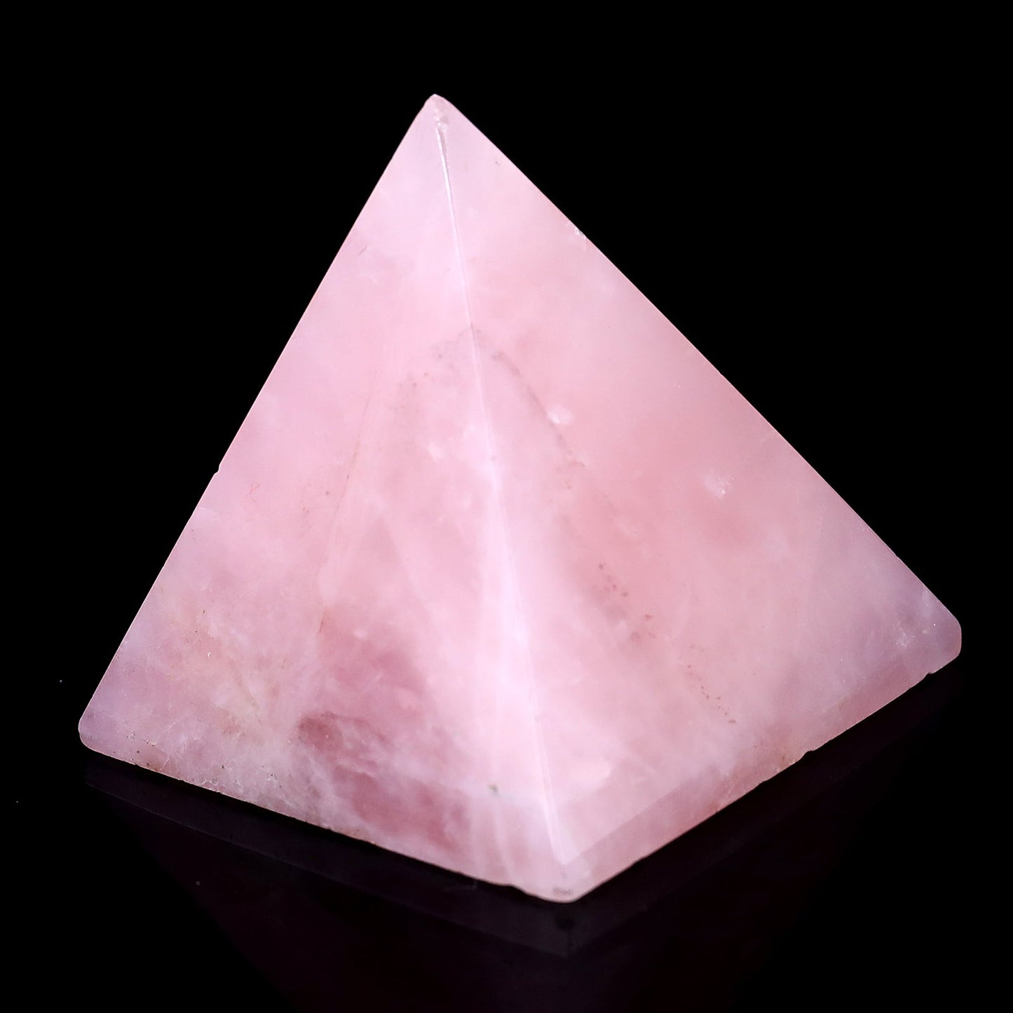 Nicedony 50mm Rose Quartz Hand Carved Crystal Pyramid - View 3