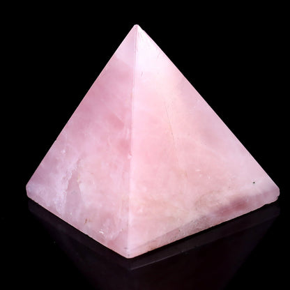 Nicedony 50mm Rose Quartz Hand Carved Crystal Pyramid - View 4