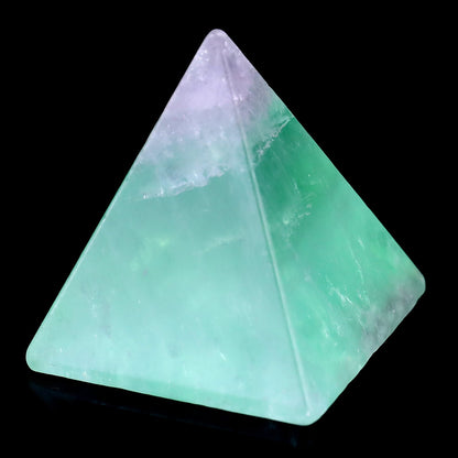 Nicedony 52mm Fluorite Hand Carved Crystal Pyramid - View 4