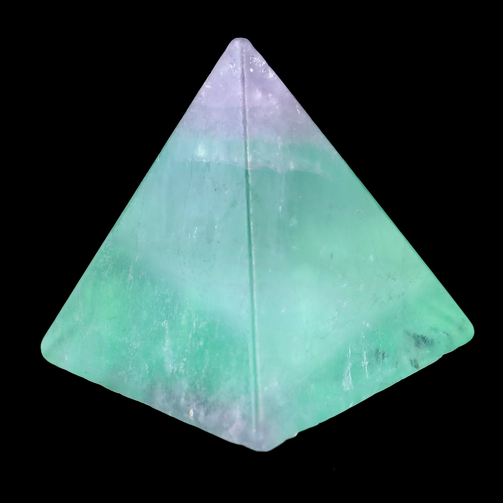 Nicedony 52mm Fluorite Hand Carved Crystal Pyramid - View 2