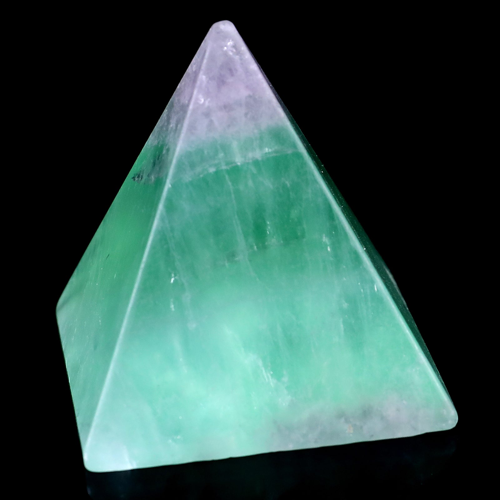 Nicedony 52mm Fluorite Hand Carved Crystal Pyramid - View 3