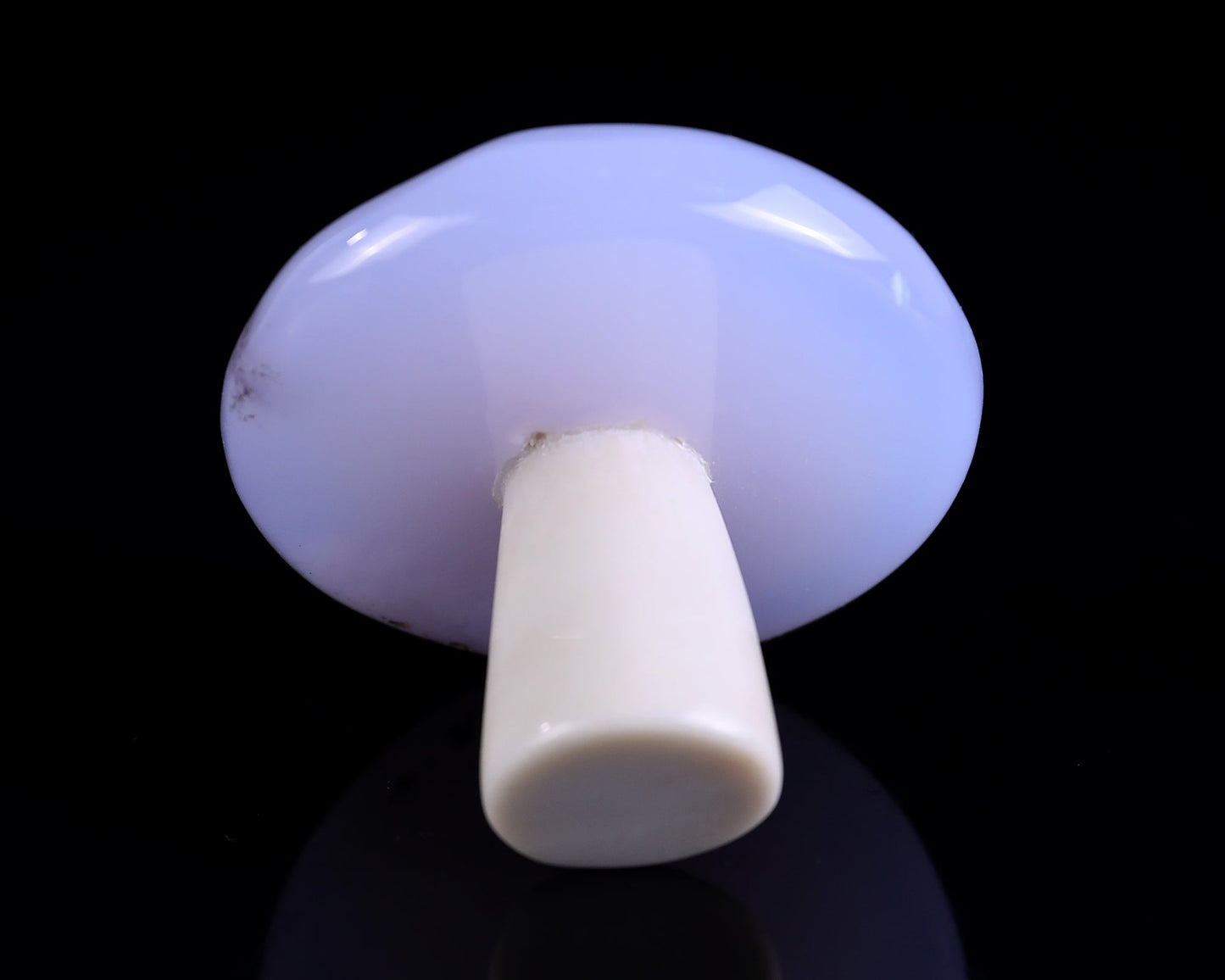 Nicedony 55mm Blue Chalcedony Hand Carved Crystal Mushroom Sculpture - View 4