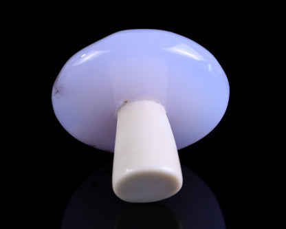 Nicedony 55mm Blue Chalcedony Hand Carved Crystal Mushroom Sculpture - View 4