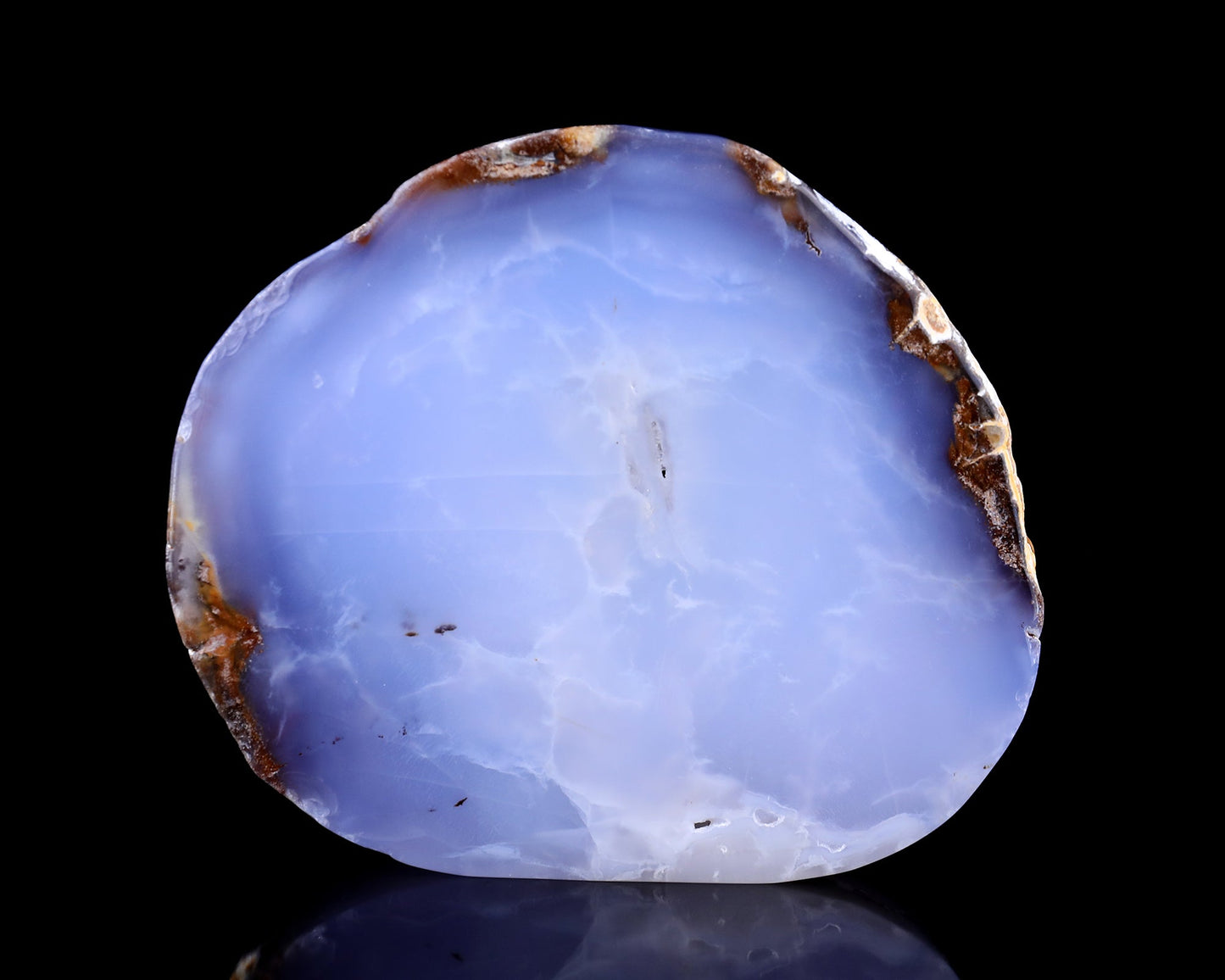 Nicedony 6.0" Blue Chalcedony Hand Carved Crystal Ashtray Fruit Tray - View 5