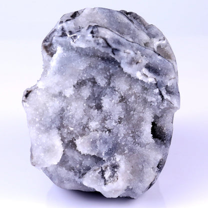 Nicedony 6.3" Geode Agate Hand Carved Skull Sculpture - View 6