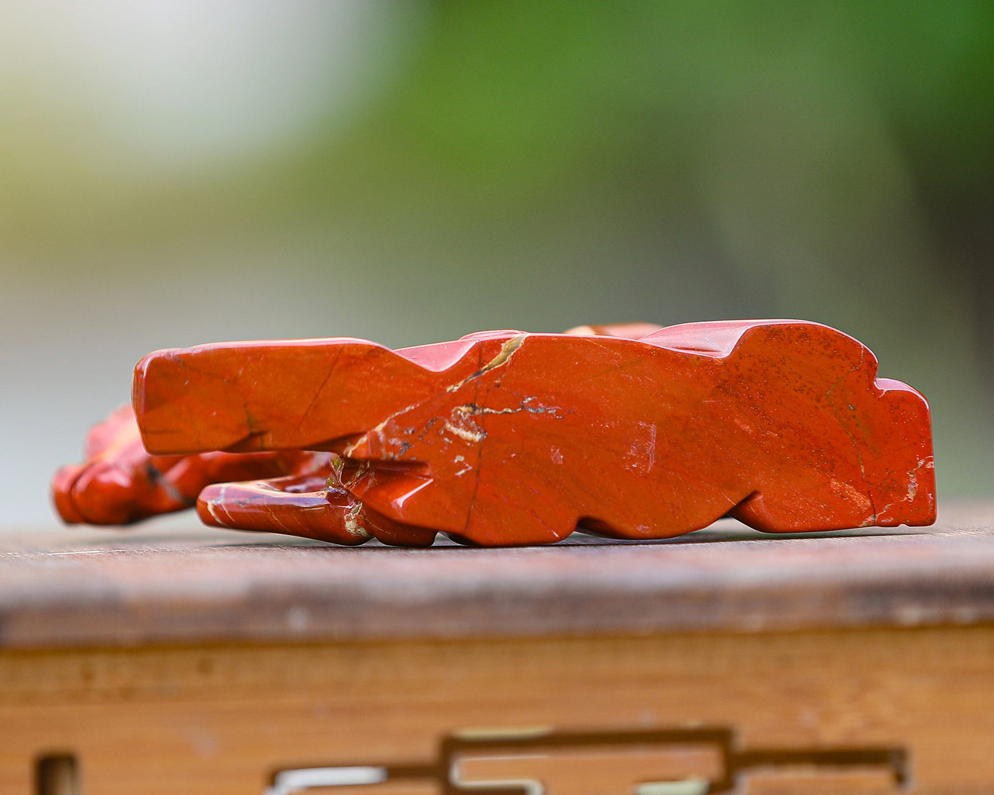 Nicedony 6.3" Red Jasper Hand Carved Crystal Horse Sculpture - View 10
