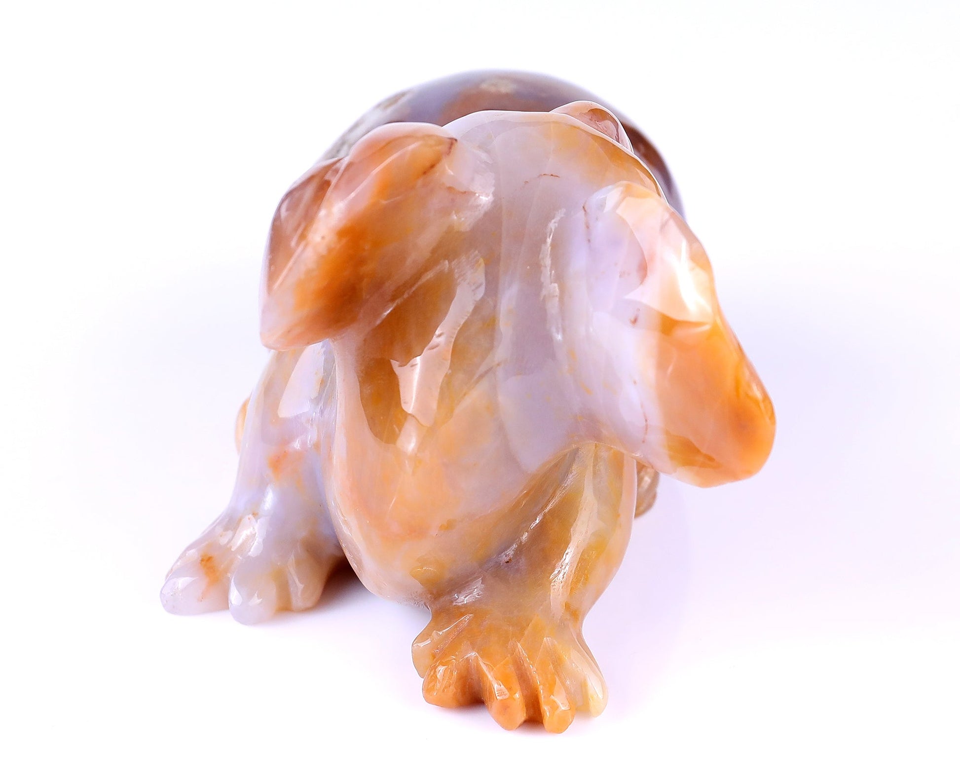 Nicedony 6.4" Chalcedony Hand Carved Crystal Koala Sculpture - View 7
