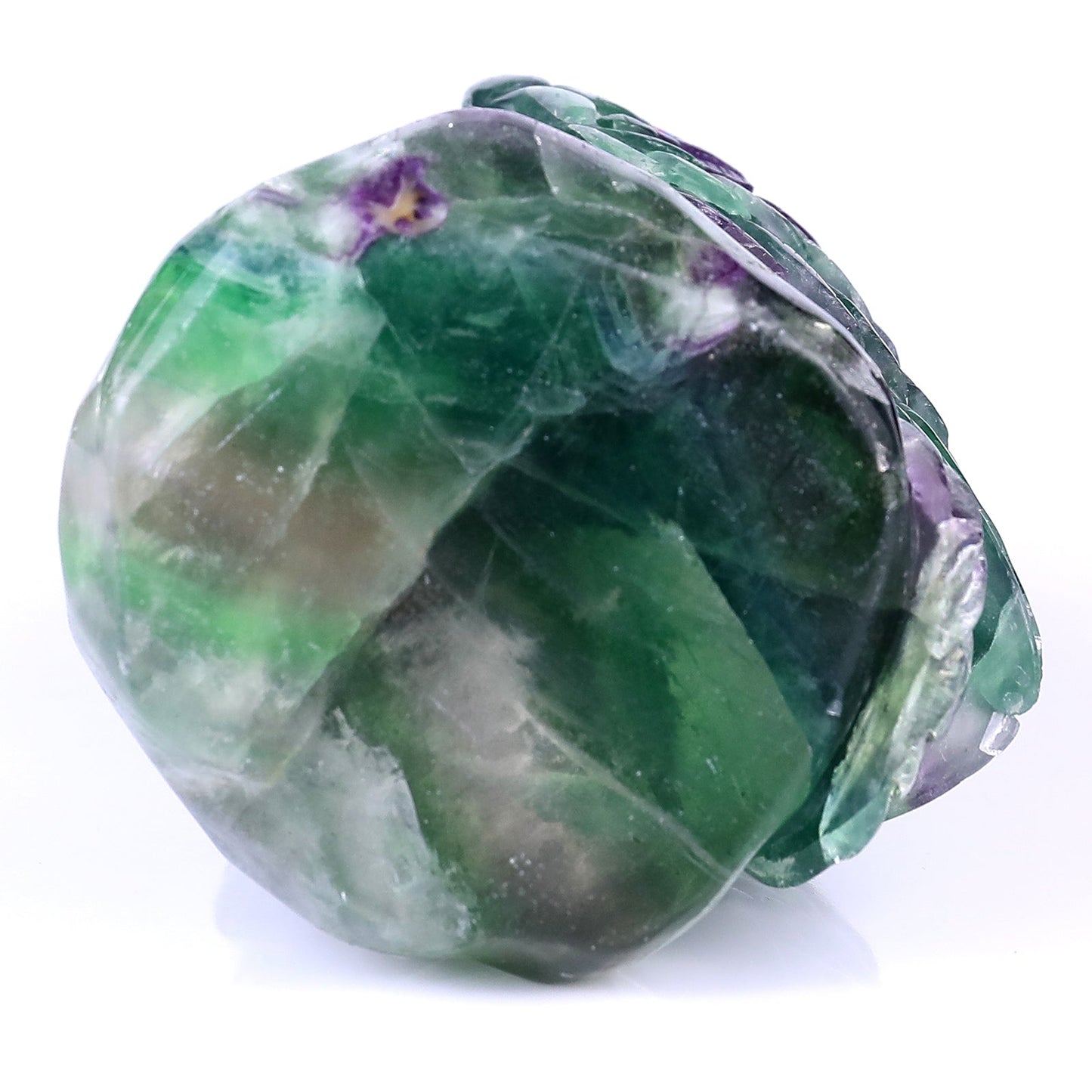Nicedony 6.5" Fluorite Hand Carved Crystal Owl Sculpture - View 6