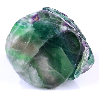 Nicedony 6.5" Fluorite Hand Carved Crystal Owl Sculpture - View 6