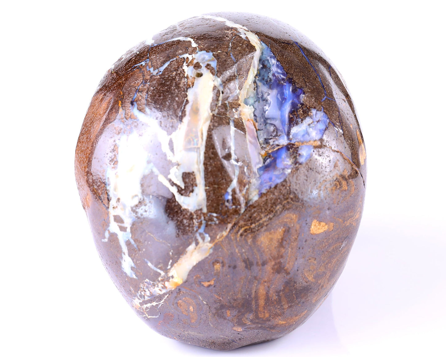 Nicedony 6.5" Opal Hand Carved Crystal Realistic Skull Sculpture - View 7