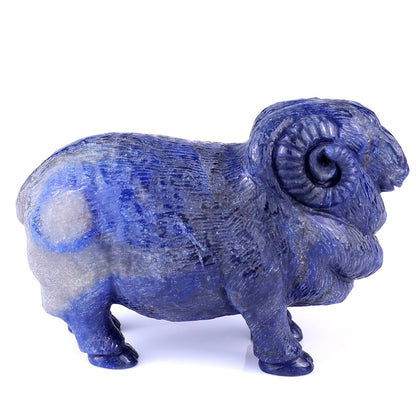 Nicedony 6.7" Blue Aventurine Hand Carved Crystal Sheep Sculpture - View 3