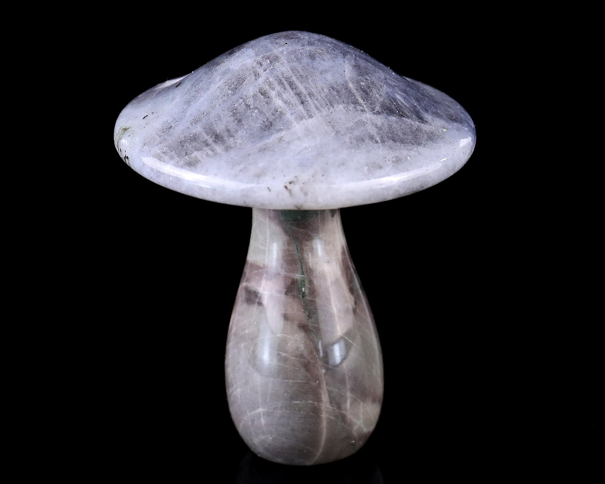 Nicedony 67mm Labradorite Hand Carved Crystal Mushroom Sculpture - View 11