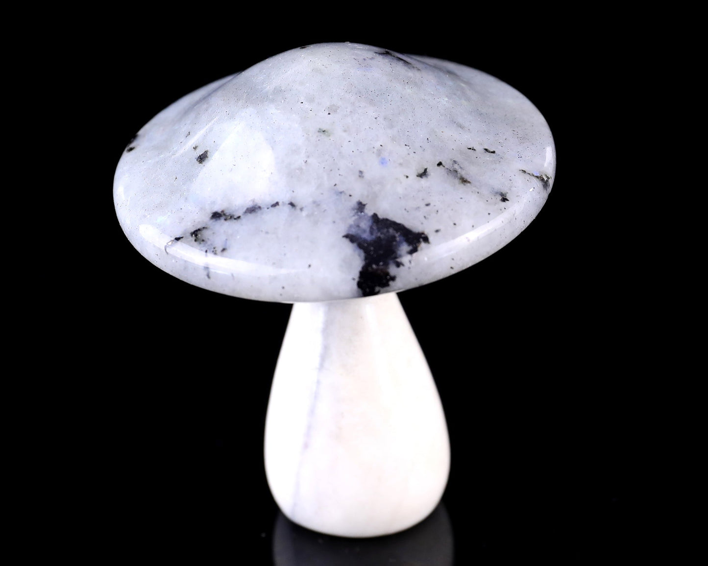 Nicedony 67mm Labradorite Hand Carved Crystal Mushroom Sculpture - View 3