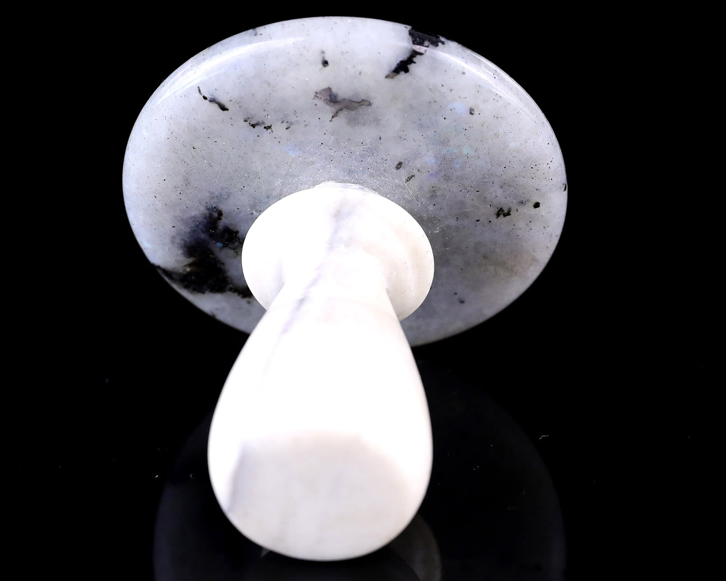 Nicedony 67mm Labradorite Hand Carved Crystal Mushroom Sculpture - View 5