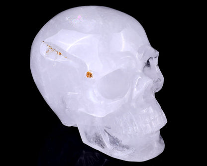 Nicedony 7.0" Angolan Quartz Rock Hand Carved Realistic Skull - View 2