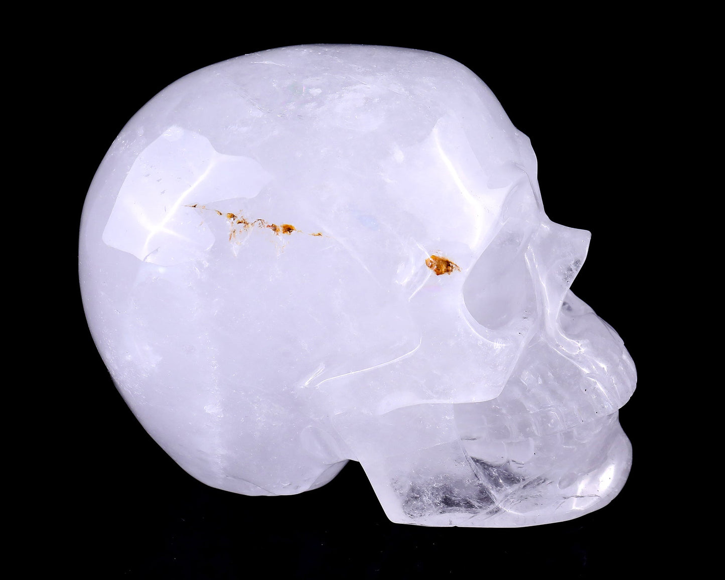 Nicedony 7.0" Angolan Quartz Rock Hand Carved Realistic Skull - View 5