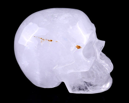 Nicedony 7.0" Angolan Quartz Rock Hand Carved Realistic Skull - View 5