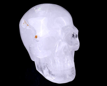 Nicedony 7.0" Angolan Quartz Rock Hand Carved Realistic Skull - View 4