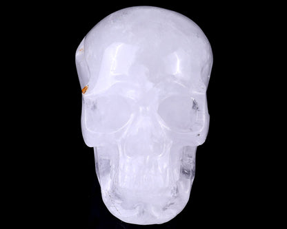 Nicedony 7.0" Angolan Quartz Rock Hand Carved Realistic Skull - View 3