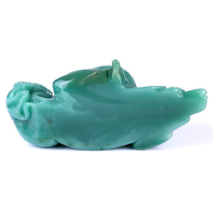 Nicedony 7.5" Green Aventurine Hand Carved Crystal Buddha Sculpture - View 7