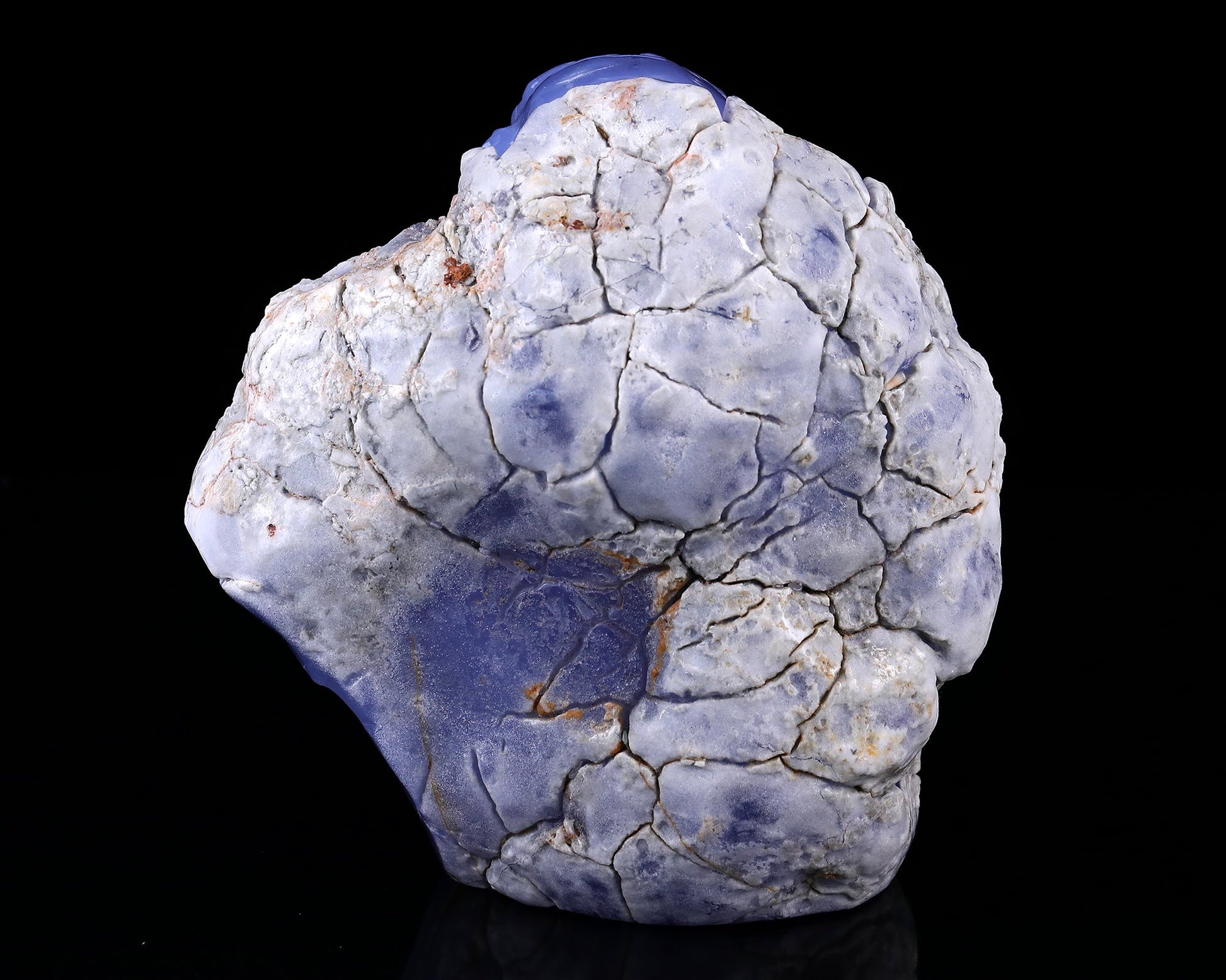 Nicedony 7.7" Blue Chalcedony Hand Carved Crystal Gorilla Sculpture - View 5