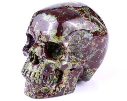Nicedony 7.9" Blue Chalcedony Hand Carved Huge Realistic Skull - View 18