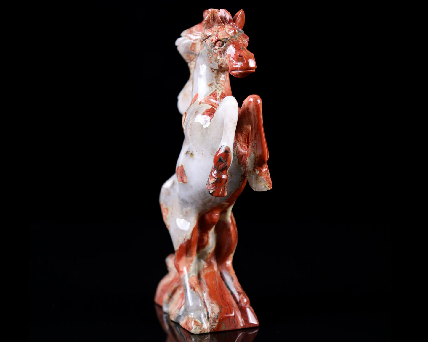 Nicedony 7.9" Red Jasper Hand Carved Crystal Horse Sculpture - View 20