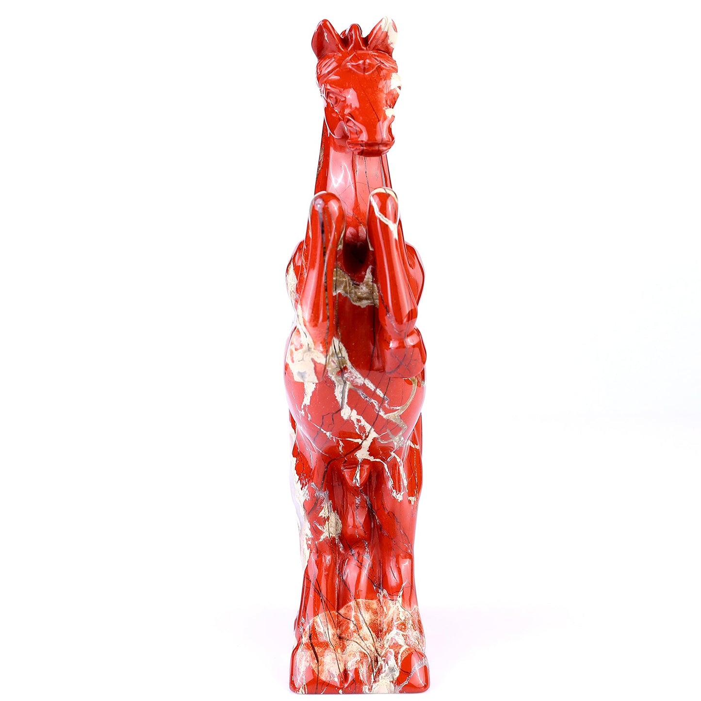 Nicedony 7.9" Red Jasper Hand Carved Crystal Horse Sculpture - View 29