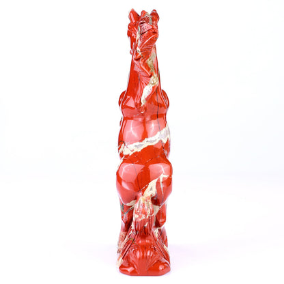Nicedony 7.9" Red Jasper Hand Carved Crystal Horse Sculpture - View 30
